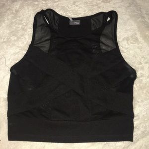 Black crop top